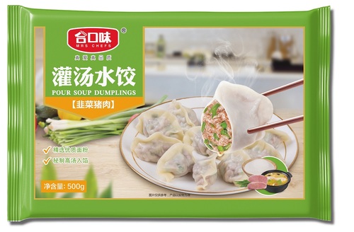 500g韭菜豬肉水餃