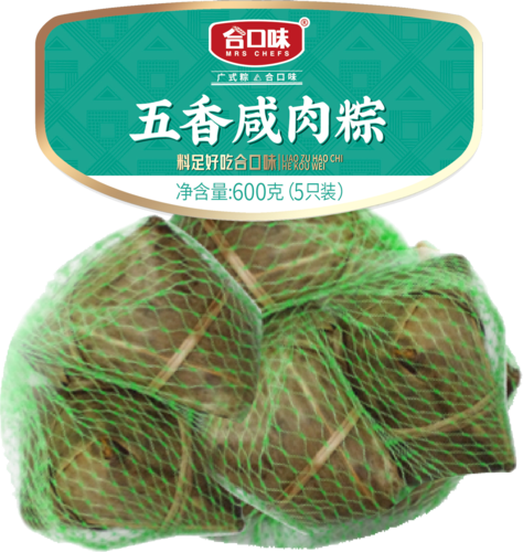 600g五香咸肉粽
